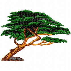 Trees Embroidery Design 12